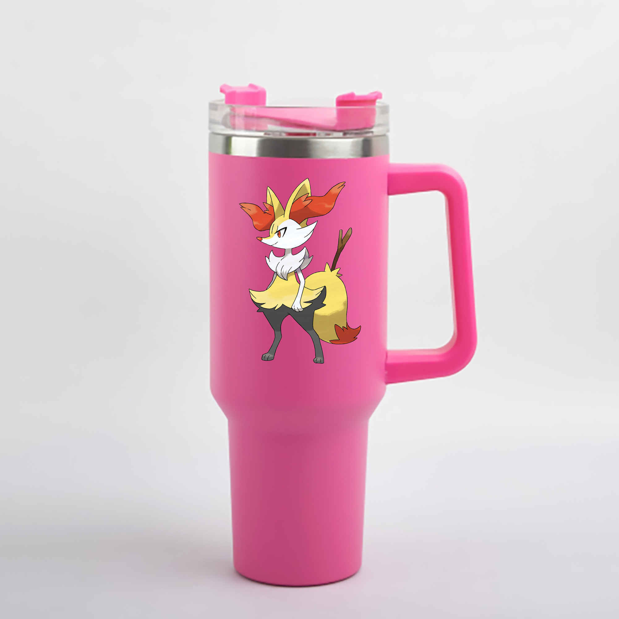 （画像用） ポケットモンスター Pokémon 1200mL車用タンブラー - クリスタルステッカー（プラスチックストロー付き）